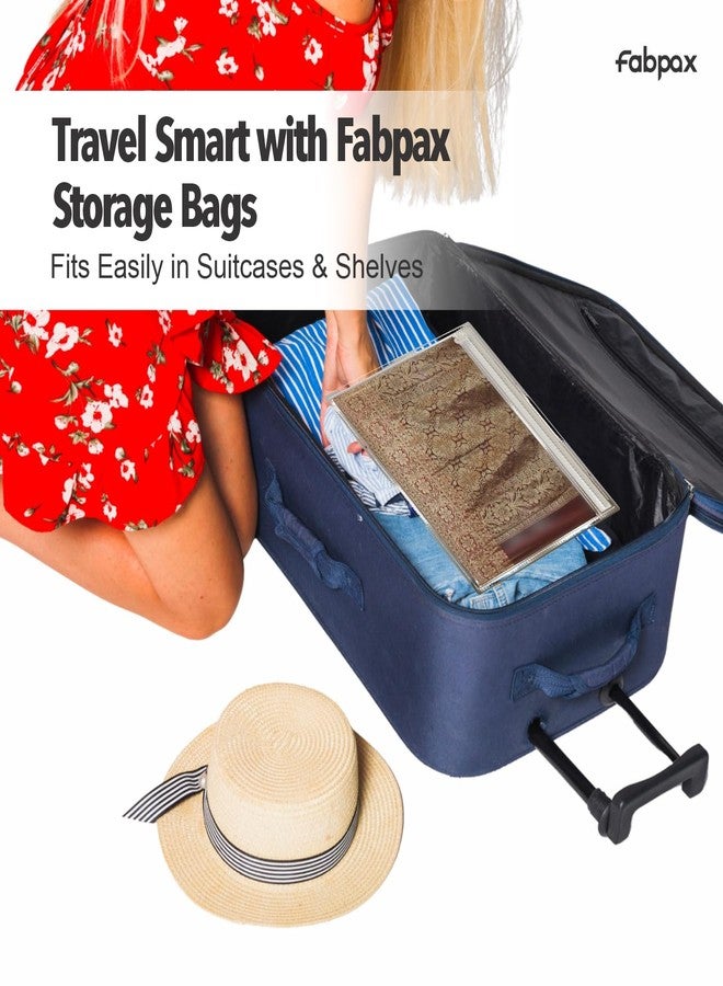 FabPax غطاء ساري من فاب باكس، غطاء ساري للإهداء، أكياس ساري مفردة غير منسوجة، أغطية ساري شفافة بسحاب، أغطية ساري للتخزين، منظم خزانة ملابس، المقاس 36 × 42 سم (فضي، مجموعة من 20 قطعة) - Image 5